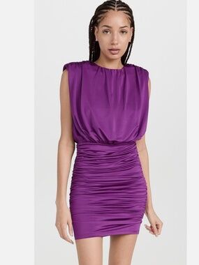Veronica Beard Bora Dress in Deep Violet
